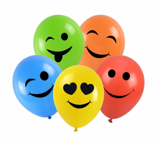 Emoji Balloons 5 pcs